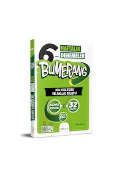 Günay 6. Sınıf Bumerang Din Kültürü Ve Ahlak Bilgisi 32 Haftalık Denemeler Günay 6. Sınıf Bumerang Din Kültürü Ve Ahlak Bilgisi 32 Haftalık Denemeler