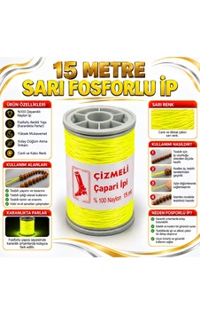 Çizmeli Marka-15metre-9kat-fosforlu Sarı Renk Çizmeli Marka-15metre-9kat-fosforlu Sarı Renk