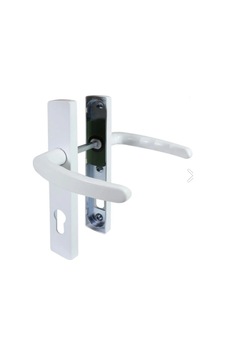 Pvc Plastik Yale Dış Kapı Kolu, Beyaz Tek