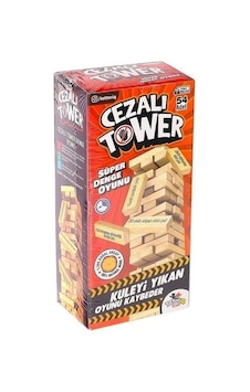 Cezalı Jenga Tower Ahşap Denge Oyunu -totteriq 7306