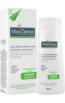 Maxderma Antrojenik Erkekler için Saç Dökülmesine Karşı Özel Bakım Şampuanı 400 ML