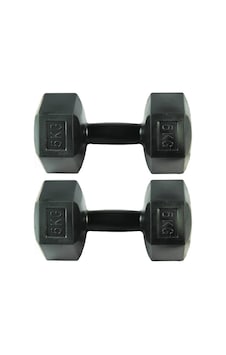 Dambıl Seti 2 x 5 KG Toplam 10 KG Ağırlık Siyah Dambıl Seti 2 x 5 KG Toplam 10 KG Ağırlık Siyah