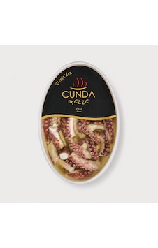 Cunda Mezze Ahtapot Salatası Marine 1000g Brüt / 350g Süzme