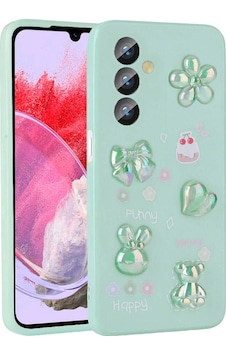 Galaxy Uyumlu M34 5g Kılıf Kabartma Figürlü Parlak Zore Toys Silikon Kapak Açık Yeşil Galaxy Uyumlu M34 5g Kılıf Kabartma Figürlü Parlak Zore Toys Silikon Kapak Açık Yeşil