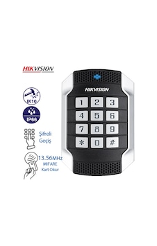 Hıkvısıon Ds-k1104mk Vandal-proof Mıfare Kart Okuyucu Keypadli Ik10 Ip66 Hıkvısıon Ds-k1104mk Vandal-proof Mıfare Kart Okuyucu Keypadli Ik10 Ip66