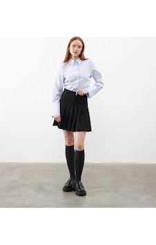 Juste Pileli Mini Etek Siyah Çok Renkli Juste Pileli Mini Etek Siyah Çok Renkli