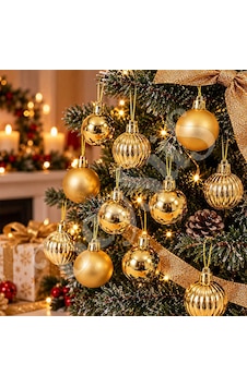 Yılbaşı Ağacı Süsü Gold Cici Top 12li 3 Cm Yılbaşı Ağacı Süsü Gold Cici Top 12li 3 Cm