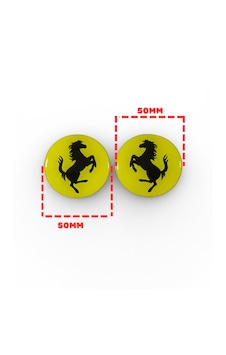 Ferrari Damla Sticker Sarı Takım-arr3069