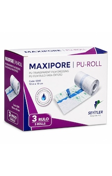 Maxıpore Pu-roll Şeffaf Su Geçirmez Yara Örtüsü 10m 10cm 3 Rulo Maxıpore Pu-roll Şeffaf Su Geçirmez Yara Örtüsü 10m 10cm 3 Rulo