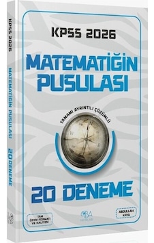 Cba Yayınları 2026 Kpss Matematik Matematiğin Pusulası 20 Deneme Çözümlü - Abdullah Kaya Cba Yayınları 2026 Kpss Matematik Matematiğin Pusulası 20 Deneme Çözümlü - Abdullah Kaya