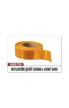 Reflektör Şerit Sarı 55mm X 45 Metre Ce Standartına Uygun Aem 191750