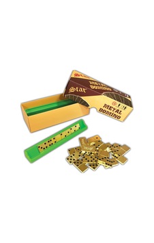 Star Domino Zamak Büyük Boy Domino Oyun Seti Metal Domino Taşı Seti Metal 1. Kalite Metal Domino