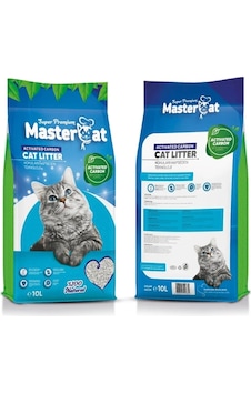 Mastercat Aktif Karbonlu Extra Koku Emici Bentonit Kedi Kumu 10 L