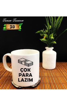 Çok Para Lazım - Porselen Kupa Beyaz