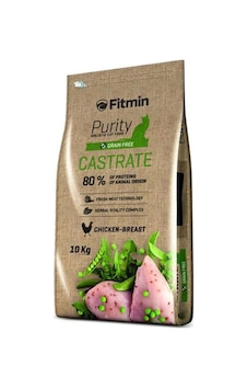 Fitmin Purity Castrate Tavuklu Tahılsız Kısırlaştırılmış Yetişkin Kedi Maması 10 KG Fitmin Purity Castrate Tavuklu Tahılsız Kısırlaştırılmış Yetişkin Kedi Maması 10 KG