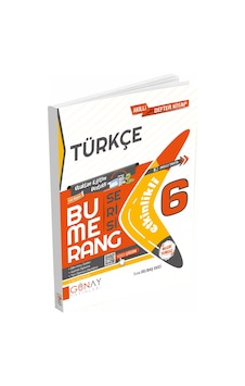 Günay Yayınları 6. Sınıf Bumerang Türkçe Akıllı Defter Kitabı Günay Yayınları 6. Sınıf Bumerang Türkçe Akıllı Defter Kitabı