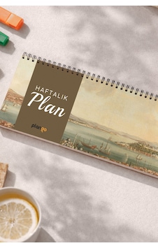 Tarihsiz Spiralli Haftalık Masaüstü Planlayıcı - İstanbul Boğazı - 10x30 Cm Plango Turkuaz Tarihsiz Spiralli Haftalık Masaüstü Planlayıcı - İstanbul Boğazı - 10x30 Cm Plango Turkuaz