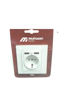 Mutlusan Çift Usb Li 5v 2.4a Topraklı Priz Beyaz Usb Girişli Priz 2.4a Hızlı Şarj Çocuk Koruma Beyaz Diğer Mutlusan Çift Usb Li 5v 2.4a Topraklı Priz Beyaz Usb Girişli Priz 2.4a Hızlı Şarj Çocuk Koruma Beyaz Diğer