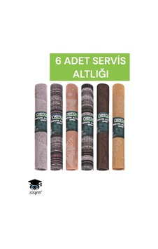 6 Adet Servis Altlığı Pvc Silinebilir 6 Adet Servis Altlığı Pvc Silinebilir