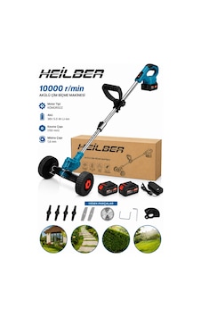 Heilber Ba011531 Tekerlekli Akülü Çim Biçme Makinesi 36v Çift Akülü Kömürsüz Motor Misinalı Tırpan Ot Kesme Heilber Ba011531 Tekerlekli Akülü Çim Biçme Makinesi 36v Çift Akülü Kömürsüz Motor Misinalı Tırpan Ot Kesme