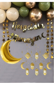 Ramazan Süsleme Hoşgeldin Ramazan Gold Yazı Ledli Zincir Balon Se Ramazan Süsleme Hoşgeldin Ramazan Gold Yazı Ledli Zincir Balon Se