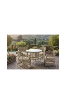 Patara 4 Sandalye+yuvarlak Masa 100x100 Bahçe Balkon Mutfak Masa Takımı Patara 4 Sandalye+yuvarlak Masa 100x100 Bahçe Balkon Mutfak Masa Takımı