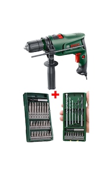 Bosch EasyImpact600 600W Darbeli Matkap + 15 Parça Matkap Ucu + 25 Parça Vidalama Ucu Seti Bosch EasyImpact600 600W Darbeli Matkap + 15 Parça Matkap Ucu + 25 Parça Vidalama Ucu Seti