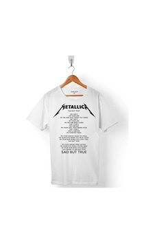 Metallıca Sad But True Depresyon Şiiri Erkek Tişört 001 Metallıca Sad But True Depresyon Şiiri Erkek Tişört 001