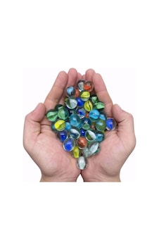 Renkli Cam Misket Bilye Glass Marbles Bilya 80 Ad