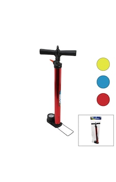 Go İthalat Saatli İran El Pompası Metal Gövde Plastik Kol - Altlık 55 Cm Top - Bisiklet - Motor