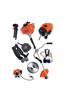 Moonshop 4.5 HP 2 Zamanlı Yan Tipi Benzin Motorlu Çim Biçme Makinesi
