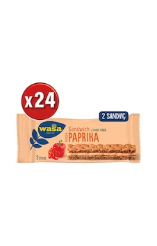 Wasa Kırmızı Biberli Ve Krem Peynirli Sandviç Paprika Sandwich 24 x 36 G Wasa Kırmızı Biberli Ve Krem Peynirli Sandviç Paprika Sandwich 24 x 36 G