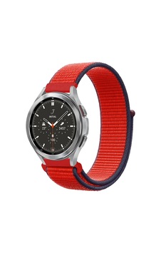 Watch 22mm Hasırlı Cırtcırtlı Kordon - Kırmızı Diğer Watch 22mm Hasırlı Cırtcırtlı Kordon - Kırmızı Diğer