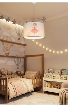 Kids Çocuk Bebek Odası Avizesi - Renkli Figürlü Tasarımlı Tavan Aydınlatması Ballerına Ballerına Kids Çocuk Bebek Odası Avizesi - Renkli Figürlü Tasarımlı Tavan Aydınlatması Ballerına Ballerına
