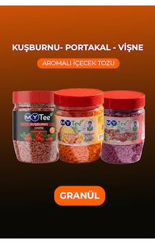 Mytee 3'lü Portakal - Kuşburnu - Vişne Aromalı Granül İçecek Tozu 3 X 250gr 750 G Mytee 3'lü Portakal - Kuşburnu - Vişne Aromalı Granül İçecek Tozu 3 X 250gr 750 G
