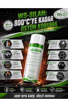 Ws-silan - Isıya Dayanıklı Boya - 800 C Isıya Dayanıklı Mat Siyah Ws-silan - Isıya Dayanıklı Boya - 800 C Isıya Dayanıklı Mat Siyah