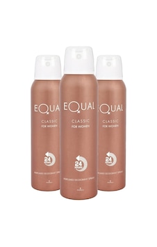 Hunca Equal Classic 24 Hours Kadın Sprey Deodorant 150 ML x 3 Hunca Equal Classic 24 Hours Kadın Sprey Deodorant 150 ML x 3