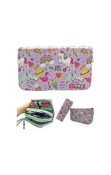 Kalem Kutusu Unicorn-flamingo Kawai Organizer Kalemkutu Vegan Deri Üç Bölmeli Kalemlik - Yeşil Beyaz - Çok Renkli Kalem Kutusu Unicorn-flamingo Kawai Organizer Kalemkutu Vegan Deri Üç Bölmeli Kalemlik - Yeşil Beyaz - Çok Renkli