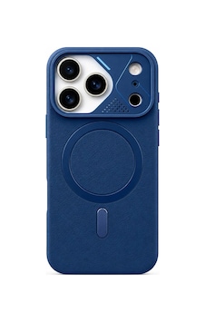 Apple iPhone 17 Pro Uyumlu İçi Kadife Magsafe Vegan Deri Kılıf Nut Serisi Lacivert Apple iPhone 17 Pro Uyumlu İçi Kadife Magsafe Vegan Deri Kılıf Nut Serisi Lacivert