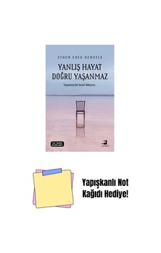Yanlış Hayat Doğru Yaşanmaz + Yapışkanlı Not Kağıdı Yanlış Hayat Doğru Yaşanmaz + Yapışkanlı Not Kağıdı