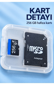 Micro Sd Hafıza Kartı 256 Gb Adaptörlü