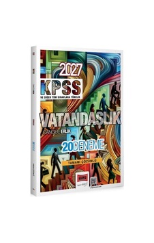 Yargı Yayınları 2027 Kpss Tüm Sınavlara Yönelik Vatandaşlık Tamamı Çözümlü 20 Deneme-170333 Yargı Yayınları 2027 Kpss Tüm Sınavlara Yönelik Vatandaşlık Tamamı Çözümlü 20 Deneme-170333
