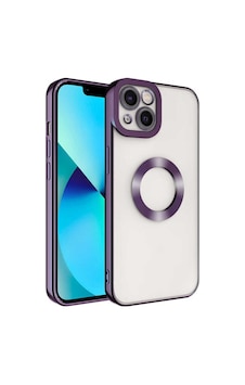 Apple Uyumlu iPhone 13 Kamera Korumalı Logo Gösteren Zore Omega Kapak-derin Mor Apple Uyumlu iPhone 13 Kamera Korumalı Logo Gösteren Zore Omega Kapak-derin Mor