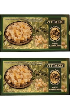 Vittakis Doğal Damla Sakızlı Çifte Kavrulmuş Lokum 2 x 400 G Vittakis Doğal Damla Sakızlı Çifte Kavrulmuş Lokum 2 x 400 G