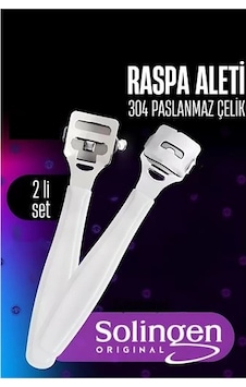 Raspa Aleti - Jiletli Ayak Topuk Törpüsü 2 Adet Solingen Profesyonel