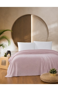 Macar Çift Kişilik Pike Pamuklu Yatak Örtüsü 220x230 Pembe Macar Çift Kişilik Pike Pamuklu Yatak Örtüsü 220x230 Pembe