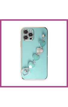 Gees Global İphone 12 Pro Kılıf Esila Silikon - Su Yeşili Gbzs