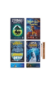İlk Genç Timaş Yıldızlı Gece Tiyatrosu - Zerdali - Süper Başkan - Ekonomi Okulu Set 4 Kitap
