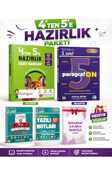 Tonguç 4 Ten 5 E Hazırlık Kitabı + Paragrafon + 1. Dönem Yazılı Notları Ve Deneme Seti Tonguç 4 Ten 5 E Hazırlık Kitabı + Paragrafon + 1. Dönem Yazılı Notları Ve Deneme Seti