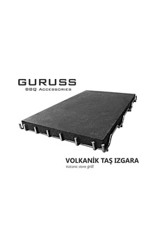 Guruss Volkanik Taş Izgara 24 X 39 Cm Guruss Volkanik Taş Izgara 24 X 39 Cm